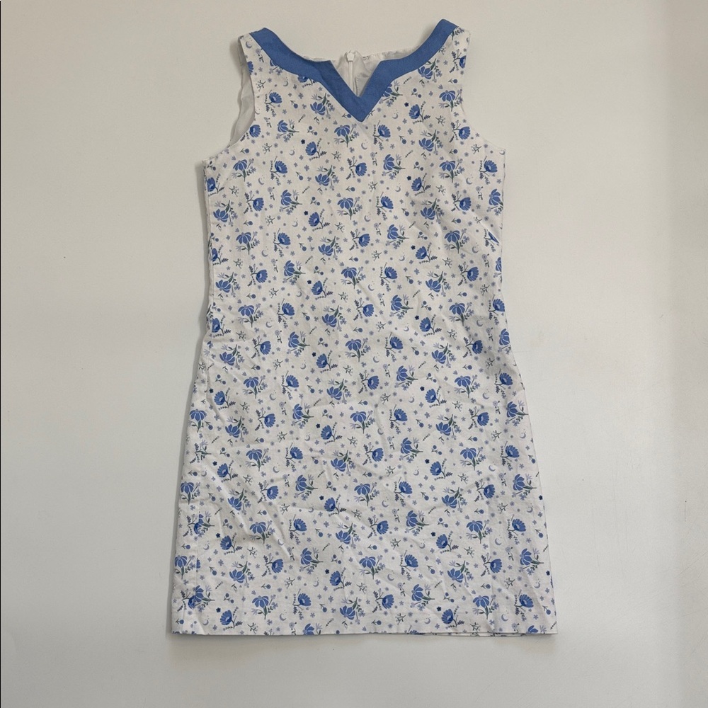 Vintage Maggie Breen Too Girls Floral Blue and‎ White Cottagecore Size 10